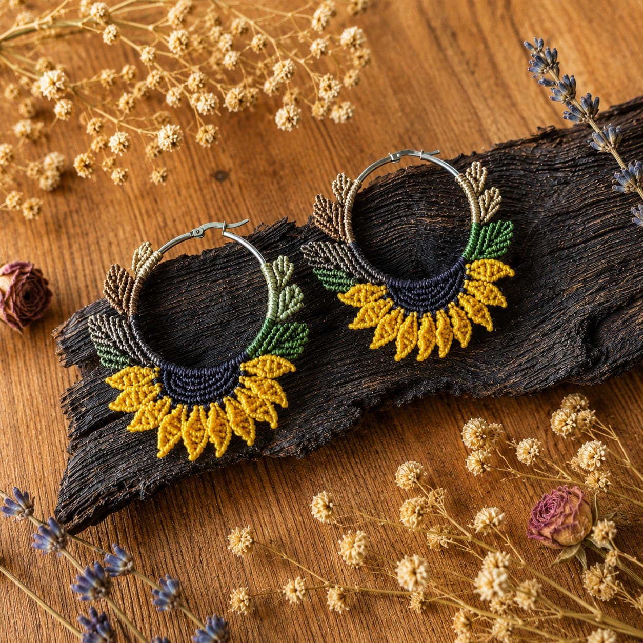 Pendientes Luz de Sol — colección Alma NomadArt